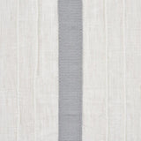 Schumacher Stripe Appliqu Sheer Grey Fabric