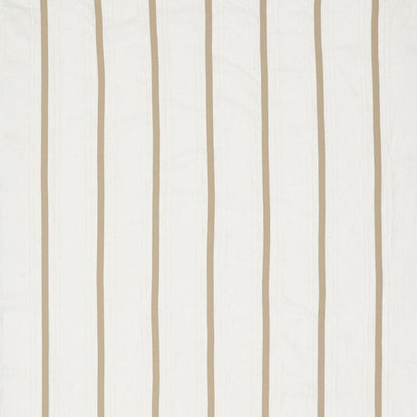Schumacher Stripe Appliqu Sheer Tan Fabric
