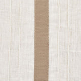 Schumacher Stripe Appliqu Sheer Tan Fabric