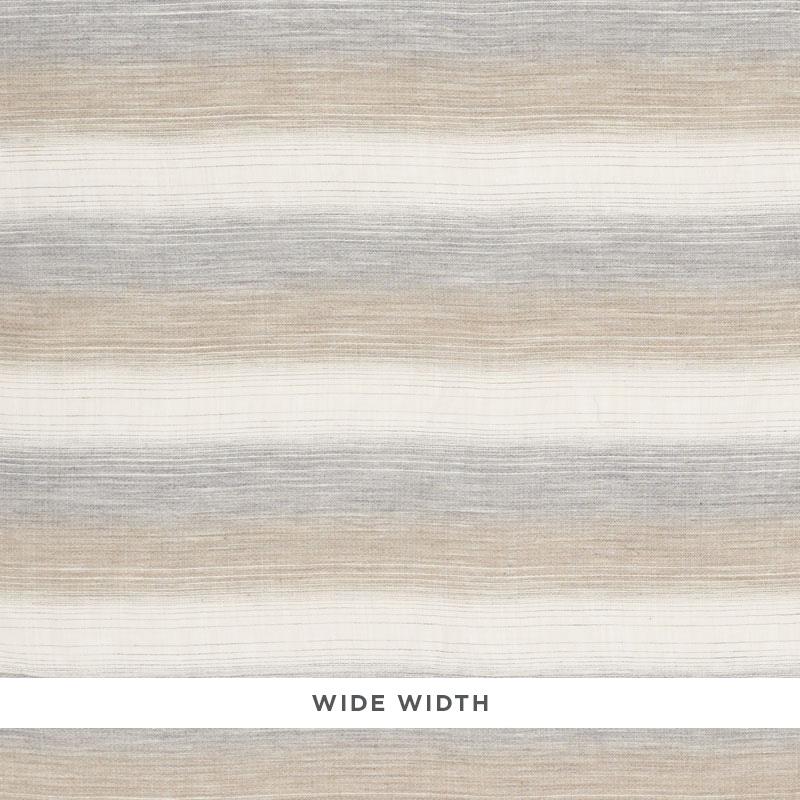 Schumacher Horizon Casement Dune & Grey Fabric