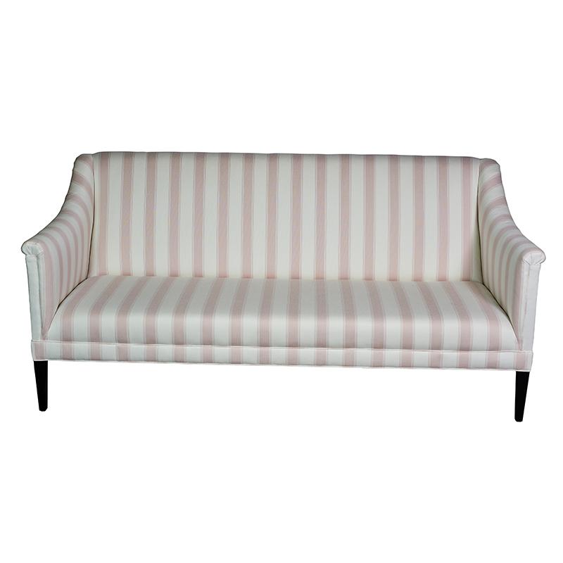 Schumacher Rafe Stripe Quiet Pink Fabric