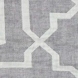Schumacher Arabesque Maze Sheer Grey Fabric