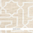Schumacher Arabesque Maze Sheer Natural Fabric