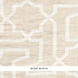 Schumacher Arabesque Maze Sheer Natural Fabric