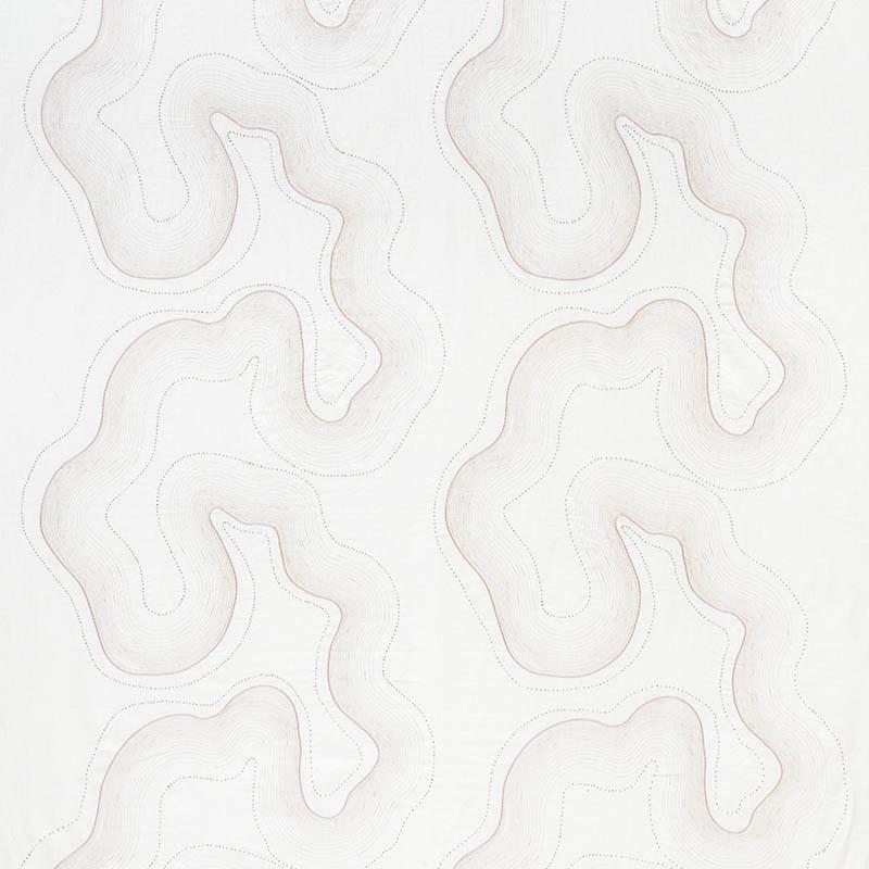 Schumacher Topo Beaded Sheer Blush Fabric