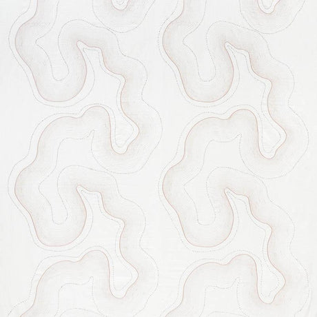 Schumacher Topo Beaded Sheer Blush Fabric