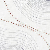 Schumacher Topo Beaded Sheer Slate Fabric