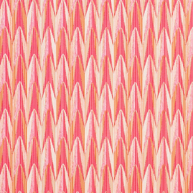 Schumacher Verdant Indoor/Outdoor Pink & Orange Fabric