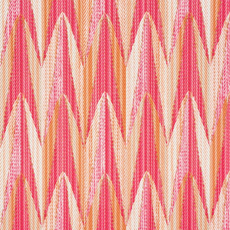 Schumacher Verdant Indoor/Outdoor Pink & Orange Fabric