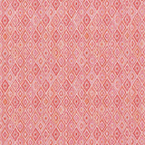 Schumacher Diamond Strie Indoor/Outdoor Pink & Orange Fabric