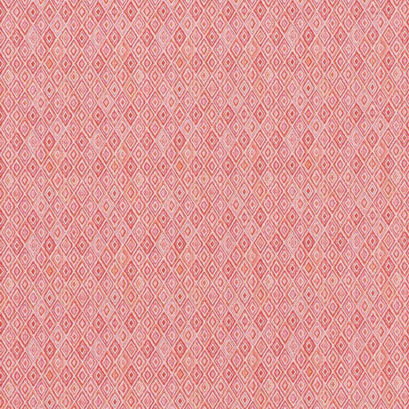 Schumacher Diamond Strie Indoor/Outdoor Pink & Orange Fabric