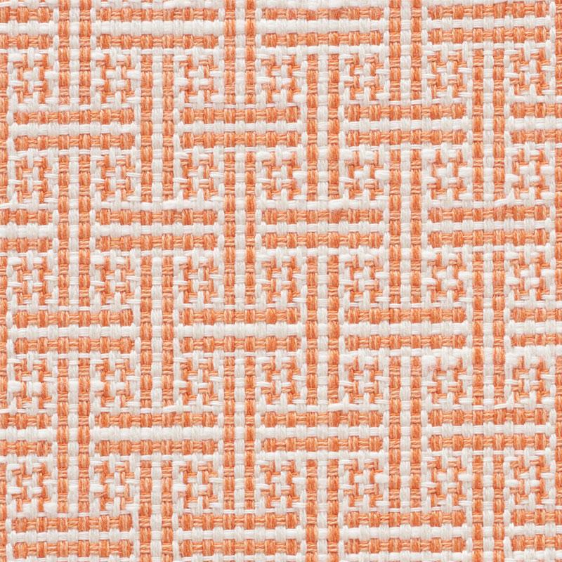 Schumacher Brickell Indoor/Outdoor Orange Fabric