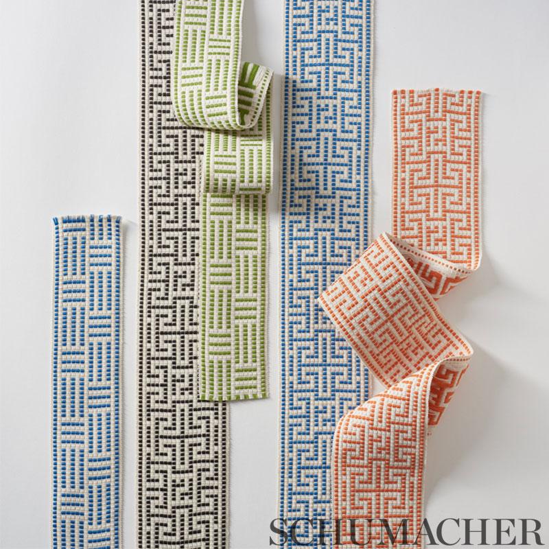 Schumacher Maze Tape Indoor/Outdoor Leaf Trim