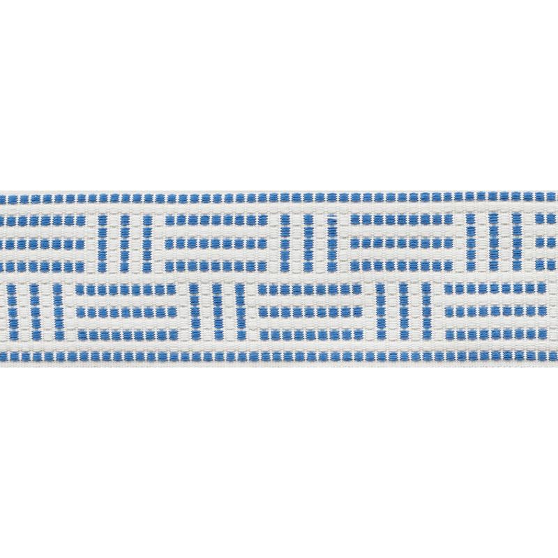 Schumacher Blue Brickell Tape Indoor/Outdoor