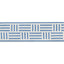Schumacher Blue Brickell Tape Indoor/Outdoor