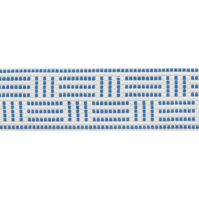 Schumacher Blue Brickell Tape Indoor/Outdoor