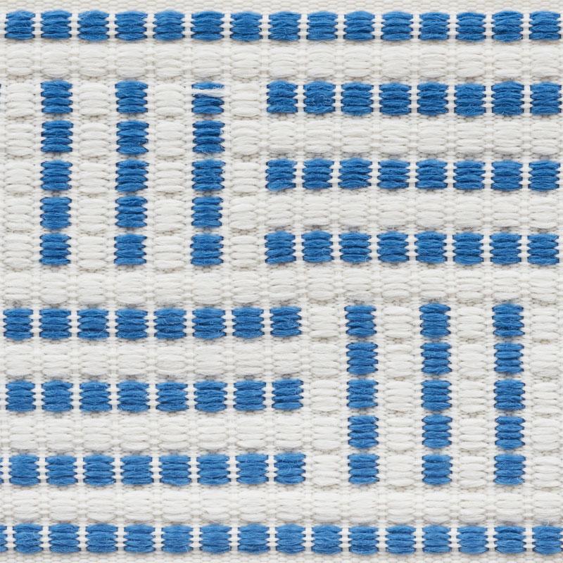 Schumacher Blue Brickell Tape Indoor/Outdoor