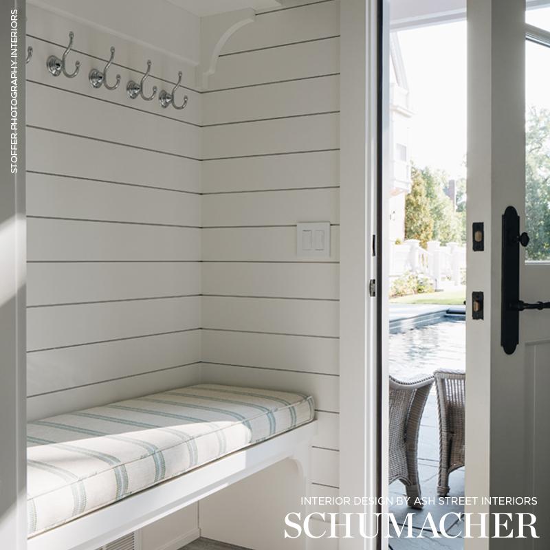 Schumacher Garden Stripe Indoor/Outdoor Meadow Fabric