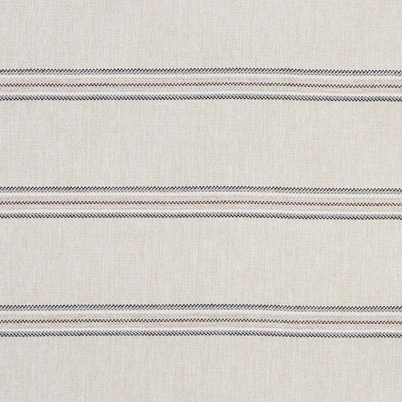 Schumacher Garden Stripe Indoor/Outdoor Stone Fabric