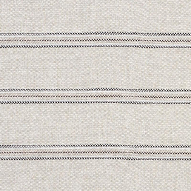 Schumacher Garden Stripe Indoor/Outdoor Stone Fabric