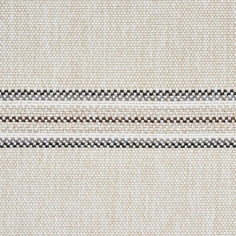 Schumacher Garden Stripe Indoor/Outdoor Stone Fabric