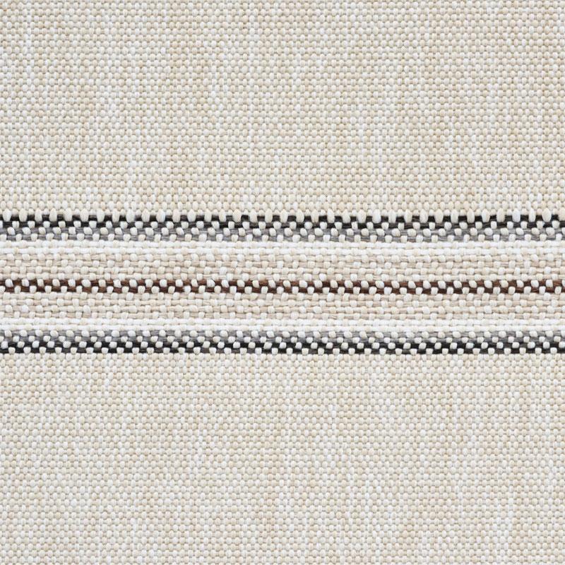 Schumacher Garden Stripe Indoor/Outdoor Stone Fabric