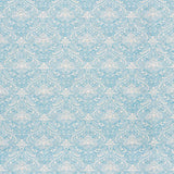 Schumacher Hendrix Embroidery Blue Fabric