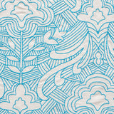 Schumacher Hendrix Embroidery Blue Fabric