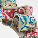 Schumacher Woodstock Tape Peacock Trim