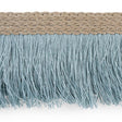 Schumacher Sky Braided Linen Fringe