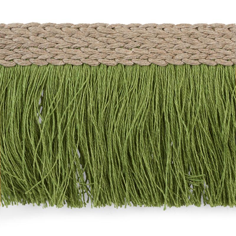 Schumacher Leaf Braided Linen Fringe