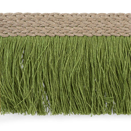 Schumacher Leaf Braided Linen Fringe