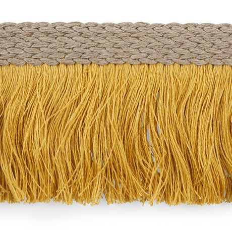 Schumacher Gold Braided Linen Fringe