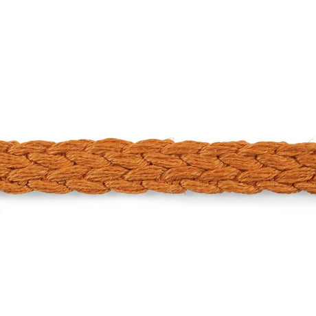Schumacher Orange Braided Linen Tape Narrow