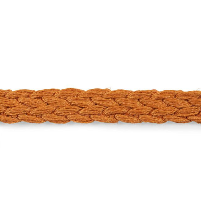 Schumacher Orange Braided Linen Tape Narrow