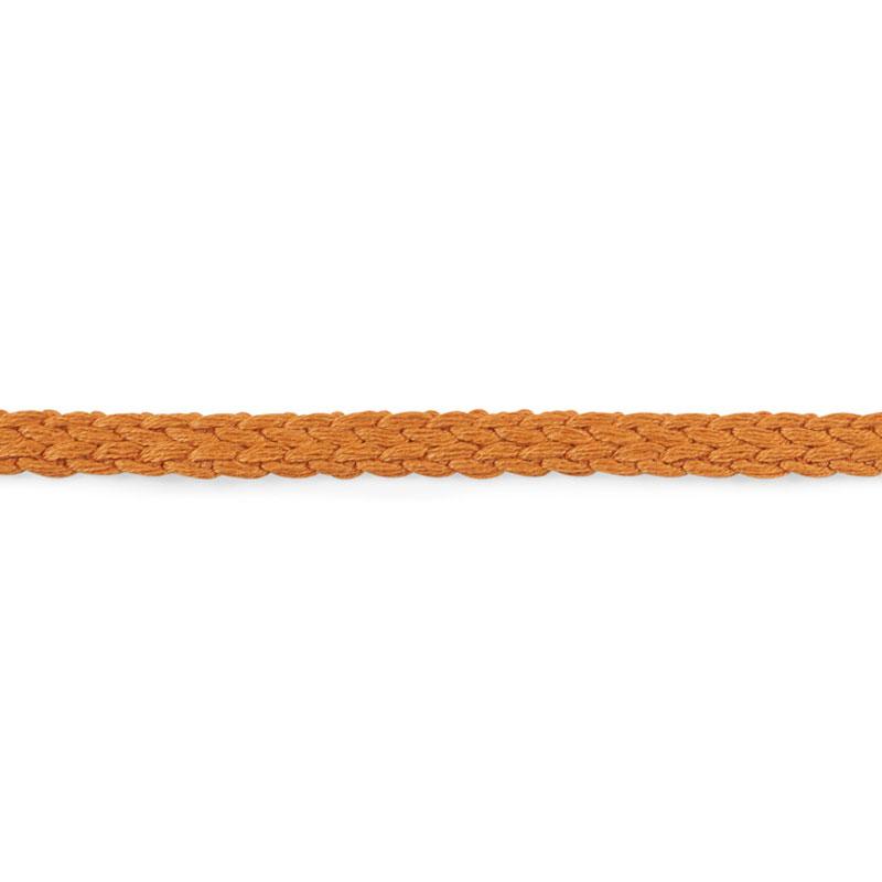 Schumacher Orange Braided Linen Tape Narrow