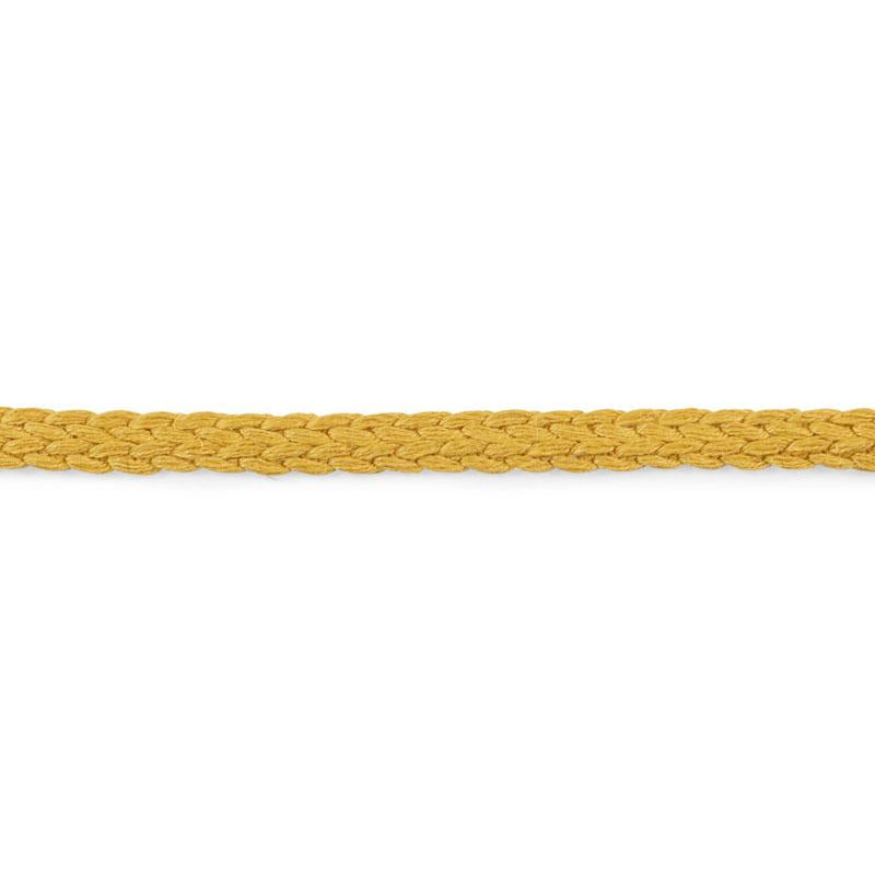 Schumacher Gold Braided Linen Tape Narrow