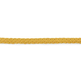 Schumacher Gold Braided Linen Tape Narrow