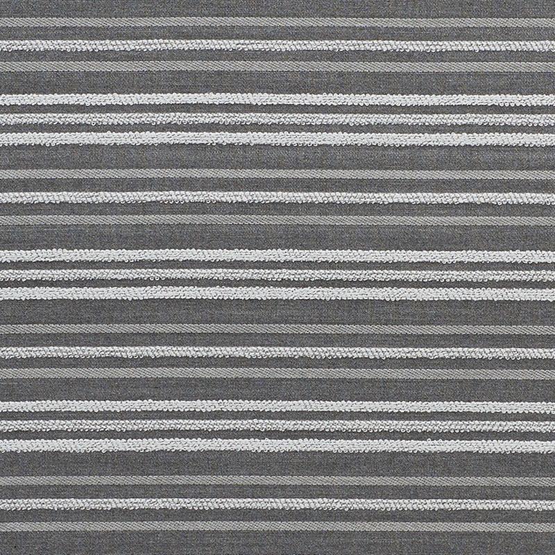 Schumacher Poplar Indoor/Outdoor Gray Fabric