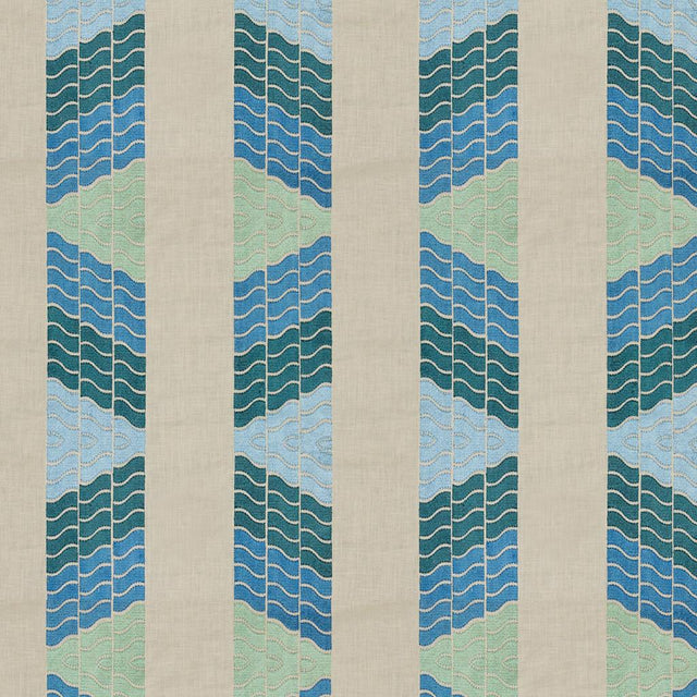 Brunschwig & Fils CLOUDS AQUA Upholstery Fabric