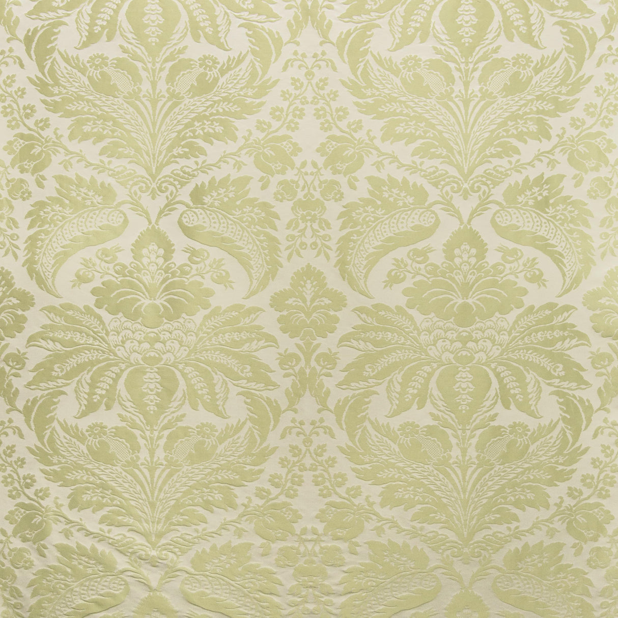 Brunschwig & Fils DAMASK PIERRE LICHEN Upholstery Fabric