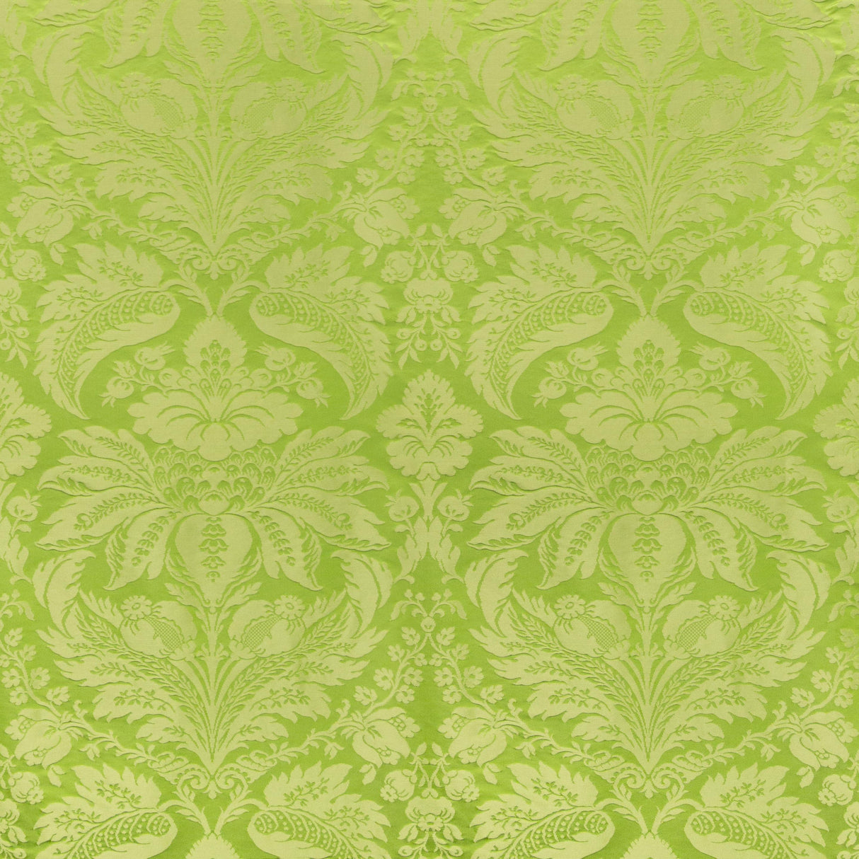 Brunschwig & Fils DAMASK PIERRE GREEN Upholstery Fabric