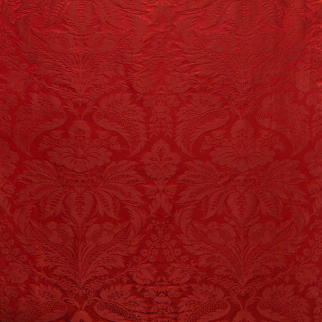 Brunschwig & Fils DAMASK PIERRE RED Upholstery Fabric