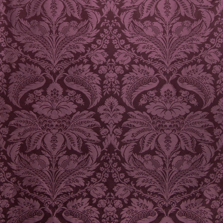 Brunschwig & Fils DAMASK PIERRE EGGPLANT Upholstery Fabric