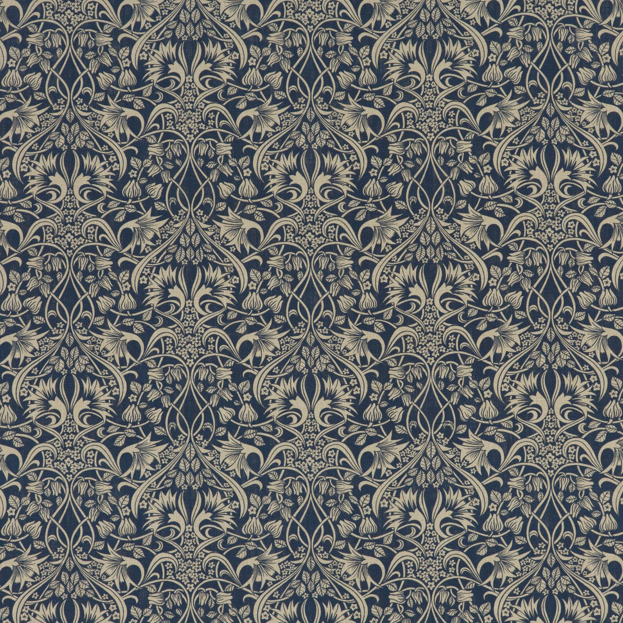 G P & J Baker FRITILLERIE INDIGO Fabric