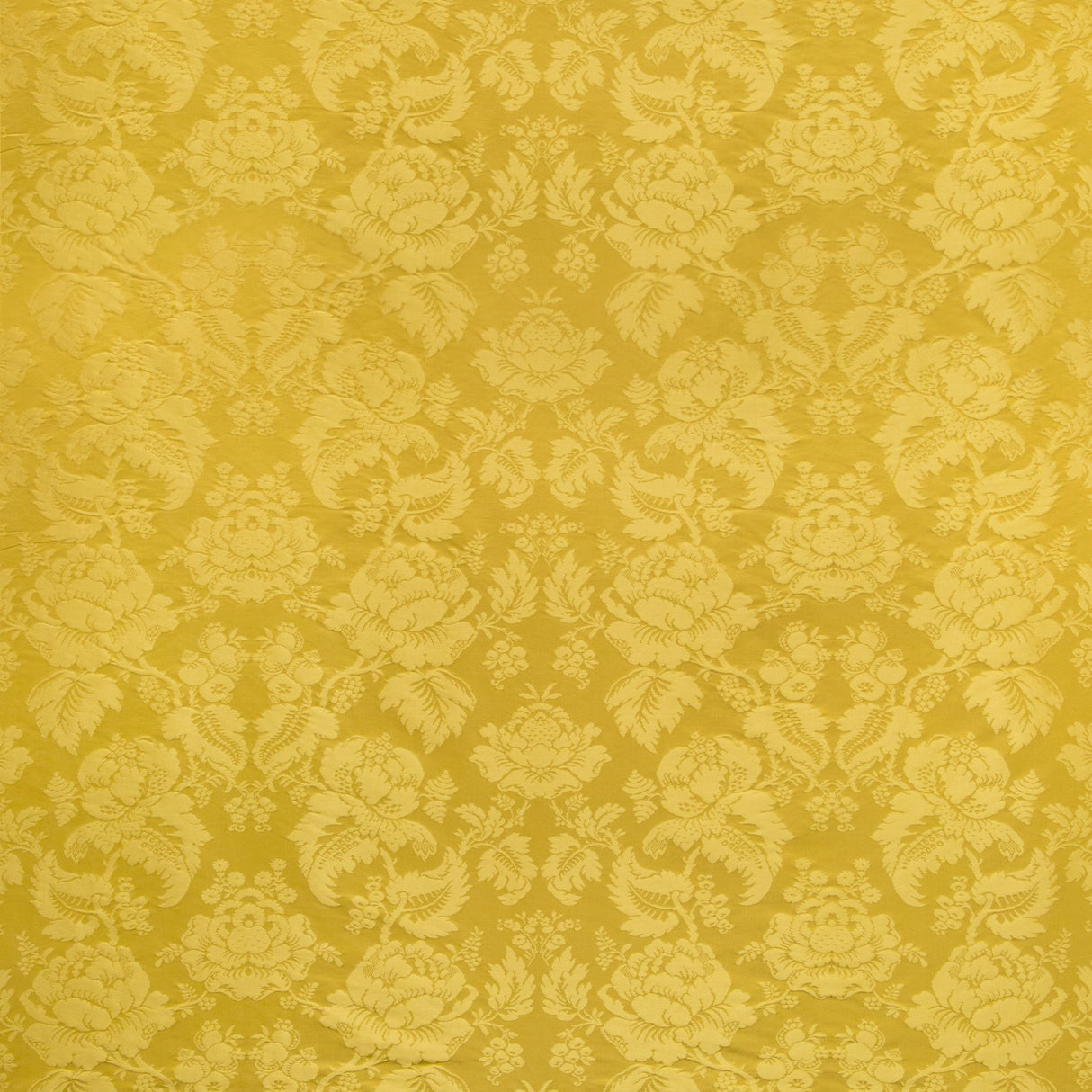 Brunschwig & Fils MOULINS DAMASK CANARY Upholstery Fabric