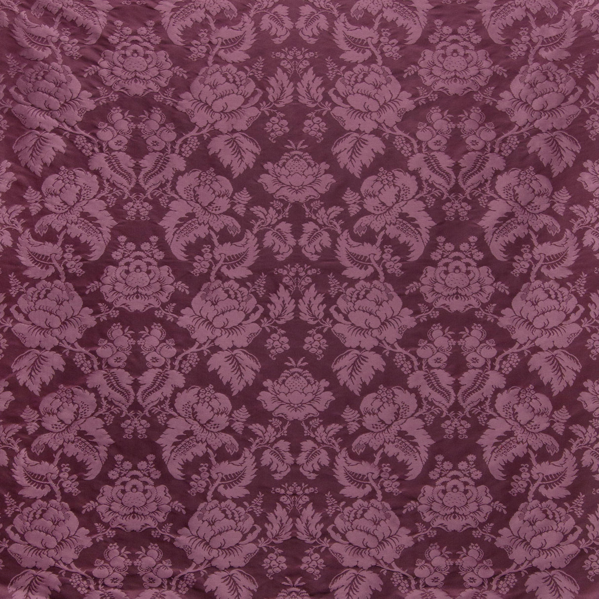 Brunschwig & Fils MOULINS DAMASK EGGPLANT Upholstery Fabric