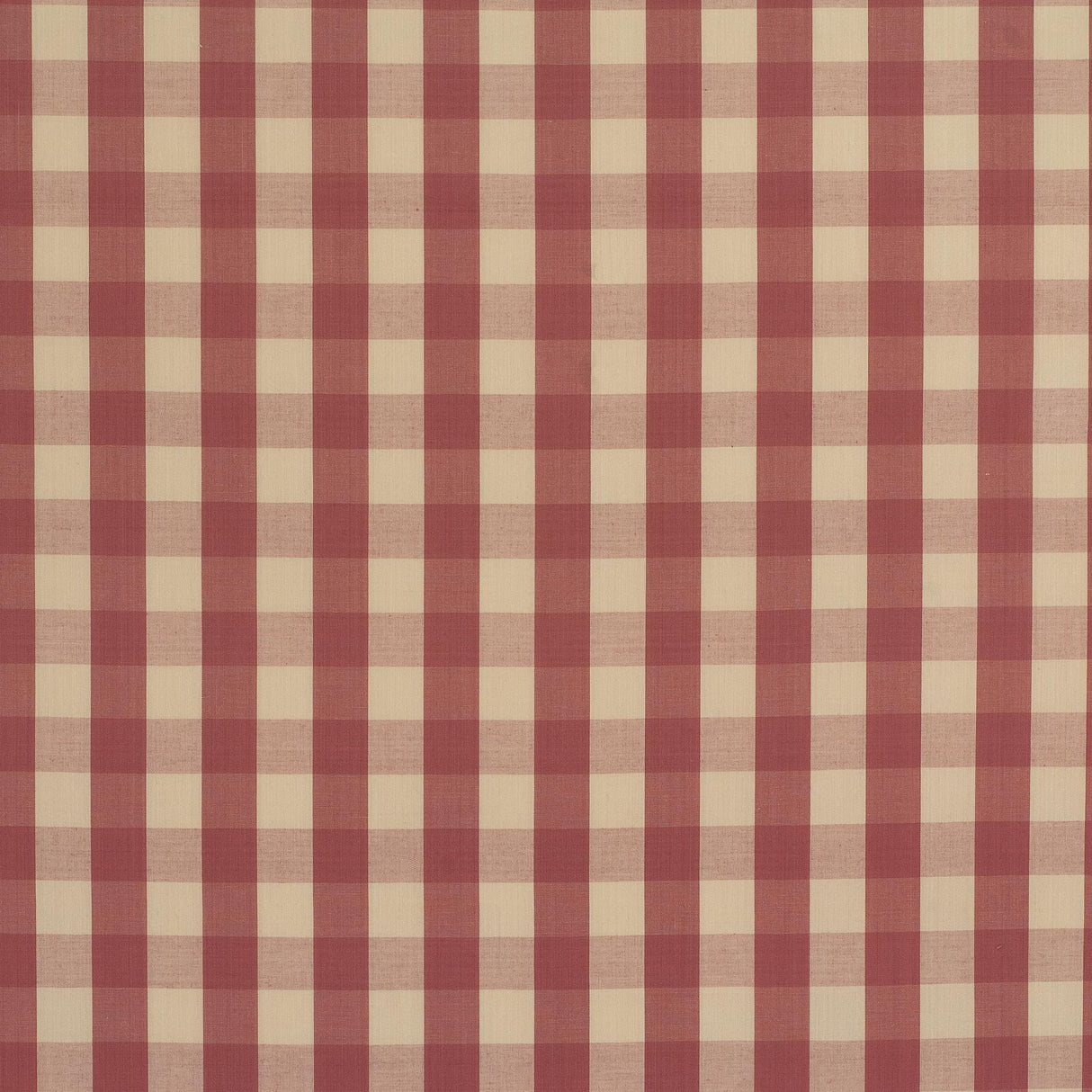 Brunschwig & Fils CARSTEN CHECK ROSE AND CREAM Upholstery Fabric