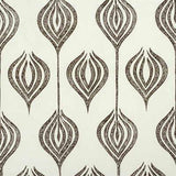 Lee Jofa TULIP WHITE/CHOCOLATE Fabric