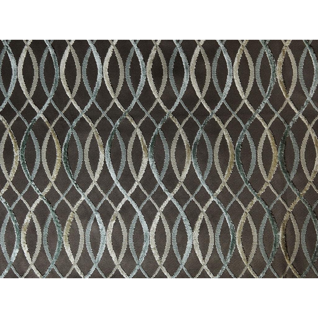 Lee Jofa INFINITY TAUPE/AQUA Upholstery Fabric